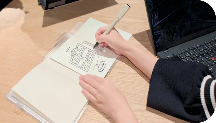 会議でのイメージ共有に