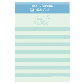 Osamu Goods オサムグッズ a6ノートパッド blue 学研ステイフル Osamu Goods オサムグッズ a6ノートパッド blue 学研ステイフル
