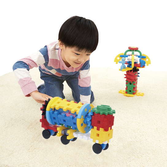 Gakkenニューブロック つなげてまわる ギアパック 学研ステイフル