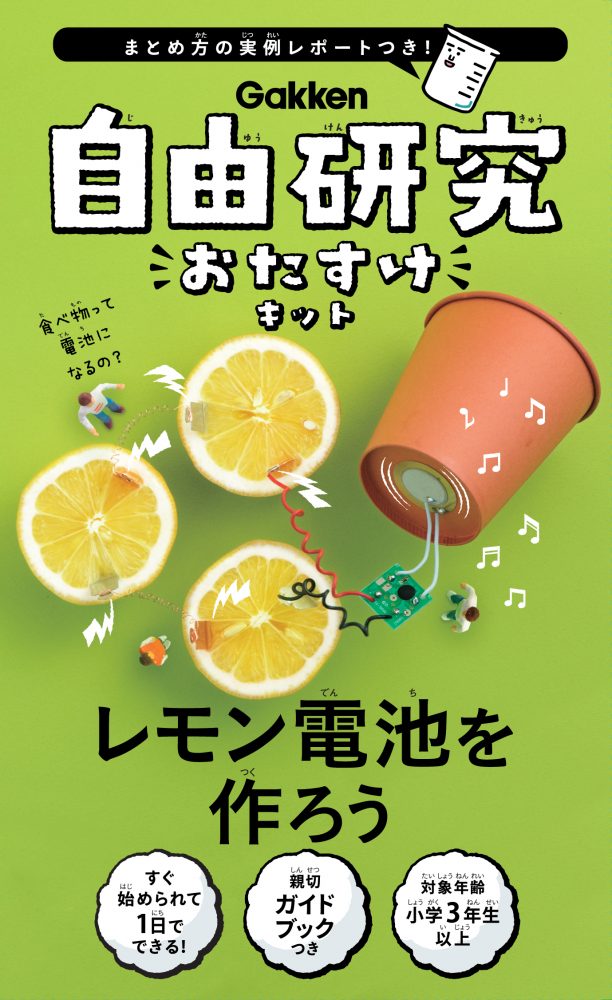 自由研究おたすけキット　レモン電池を作ろう