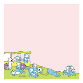 11ぴきのねこ 馬場のぼる<br> ブロックメモ（トラック）