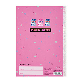 PINK-latte ピンクラテ<br>B5ノート(方眼ミルク)
