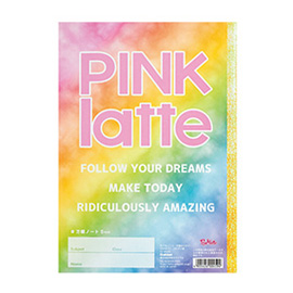 PINK-latte ピンクラテ<br>B5ノート(方眼タイダイ)