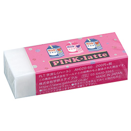 PINK-latte ピンクラテ<br>字消し(ハート)