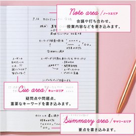 コーネルメソッド A5綴じノート(レモン方眼)
