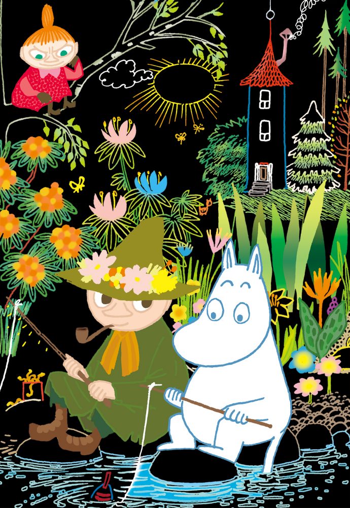 MOOMIN 大人のためのヒーリングスクラッチアート（ムーミン谷　ポストカード）