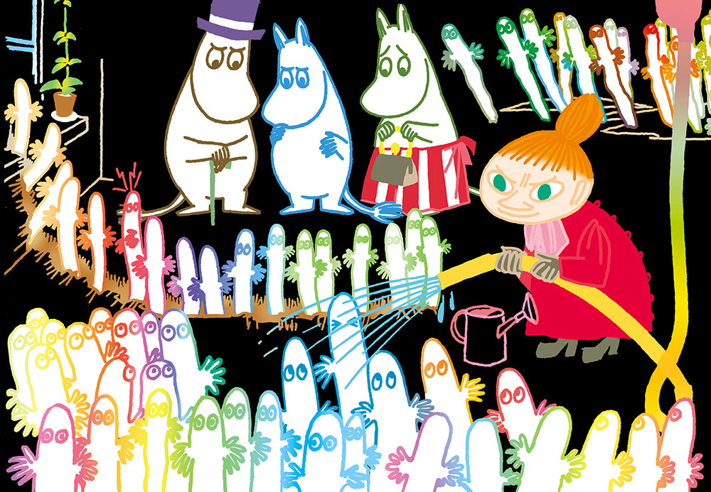 MOOMIN 大人のためのヒーリングスクラッチアート（ムーミン谷　ポストカード）