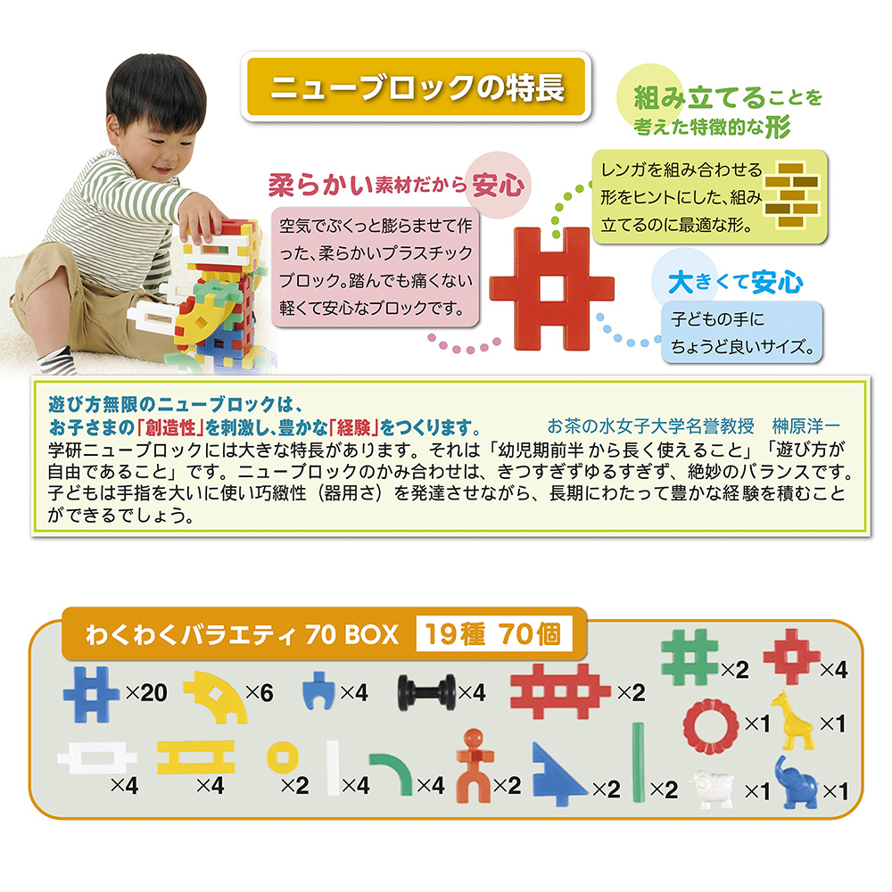 Gakkenニューブロック　わくわくバラエティ70ＢＯＸ