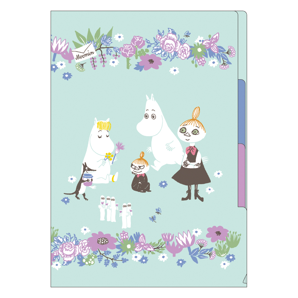 MOOMIN ムーミン Ａ４ ３ポケットファイル（ブルー） - 学研ステイフル