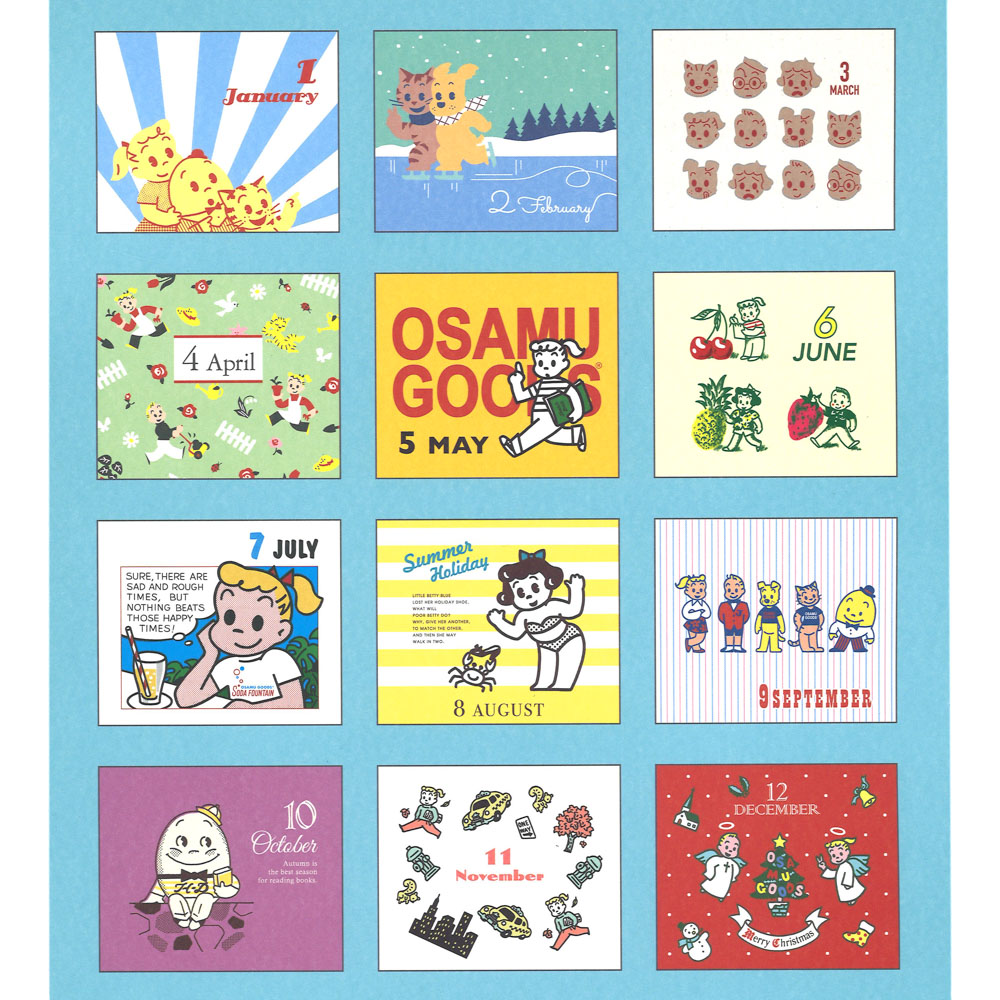 OSAMU GOODSカレンダー