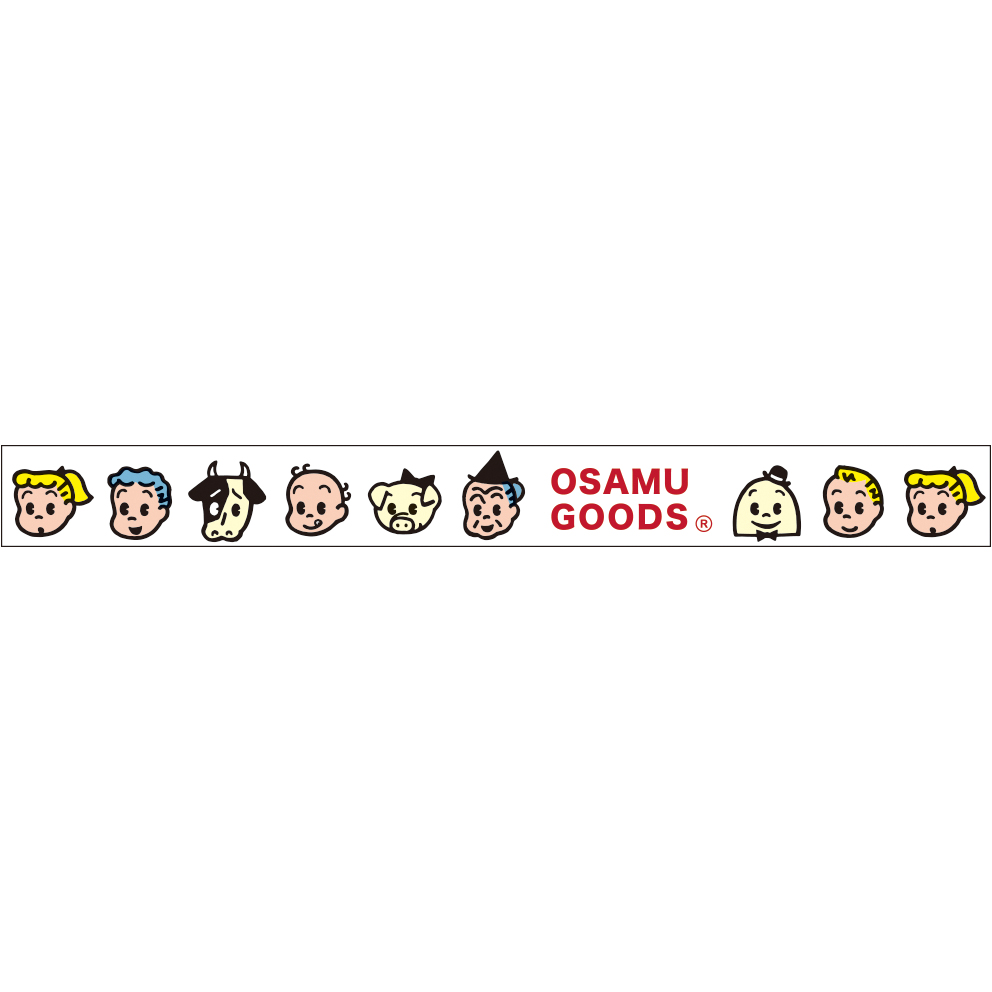 OSAMU GOODS オサムグッズ<br>透明マスキングテープ１５（顔）