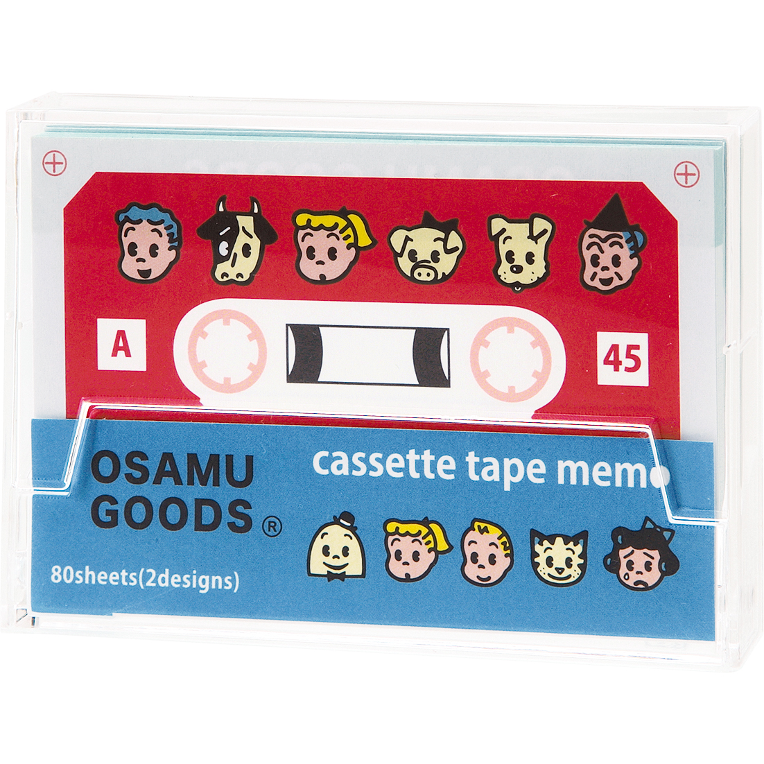 OSAMU GOODS オサムグッズ<br>カセットテープメモ（顔）