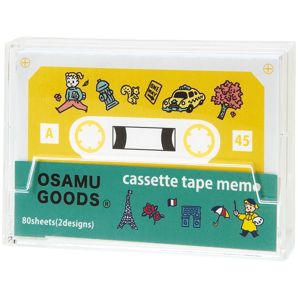 OSAMU GOODS オサムグッズ<br>カセットテープメモ（トラベル）
