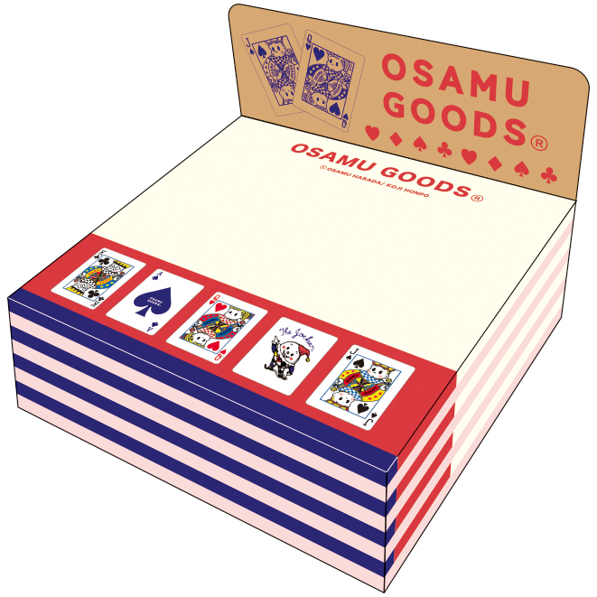 OSAMU GOODS オサムグッズ<br>ブロックメモ（トランプ）