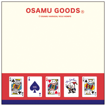 OSAMU GOODS オサムグッズ<br>ブロックメモ（トランプ）