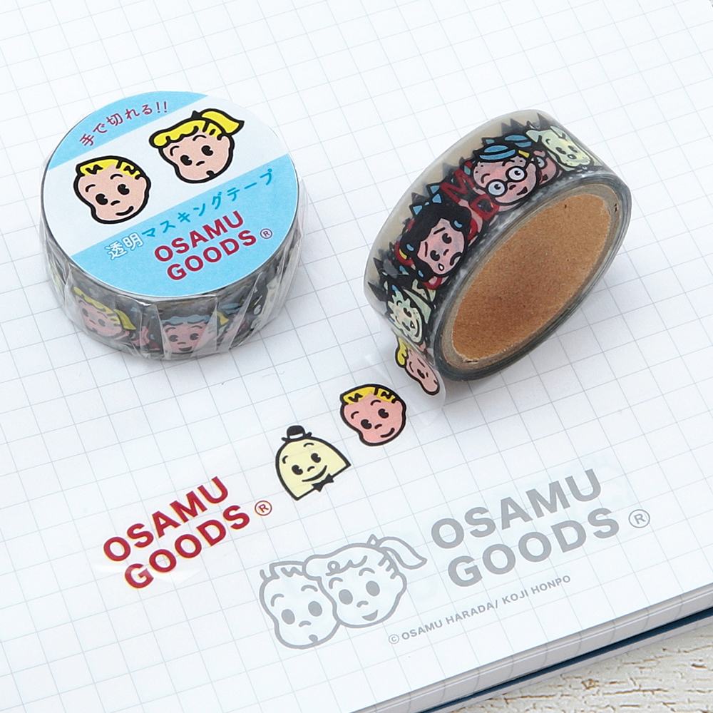 OSAMU GOODS オサムグッズ<br>透明マスキングテープ１５（顔）