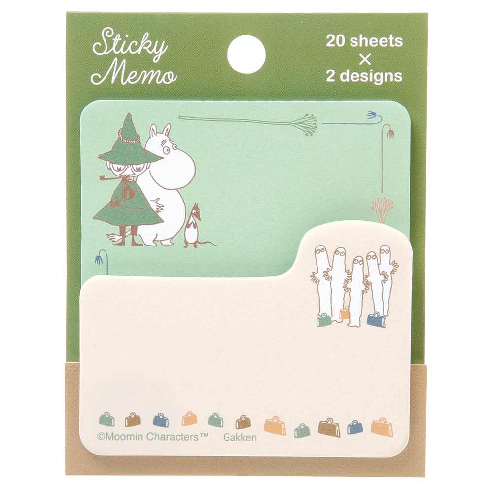MOOMIN ムーミン<br>付箋（Green×Brown）