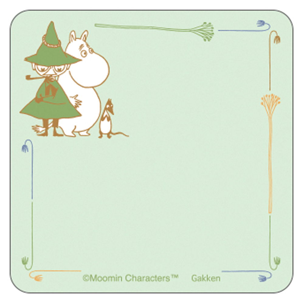 MOOMIN ムーミン<br>付箋（Green×Brown）