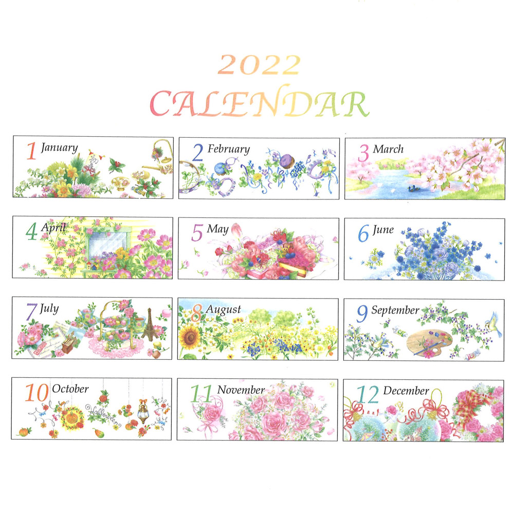ガーデン卓上カレンダー