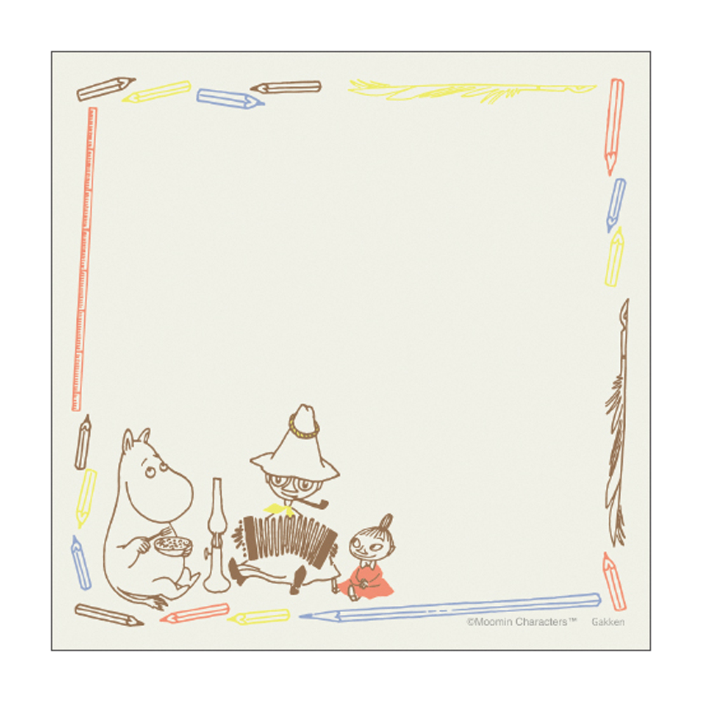 MOOMIN ムーミン<br>ブロックメモ（鉛筆フレーム）