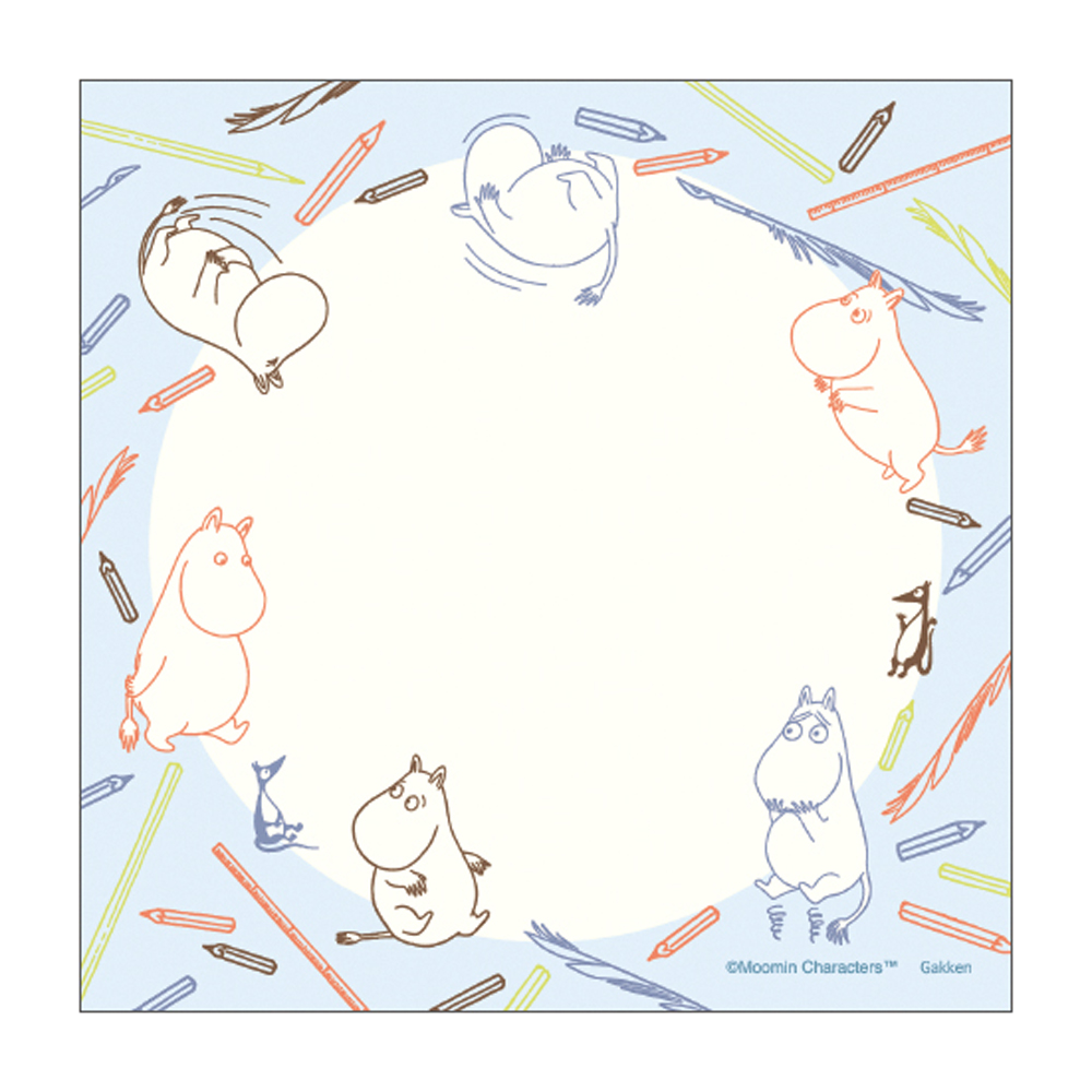 MOOMIN ムーミン<br>ブロックメモ（鉛筆フレーム）