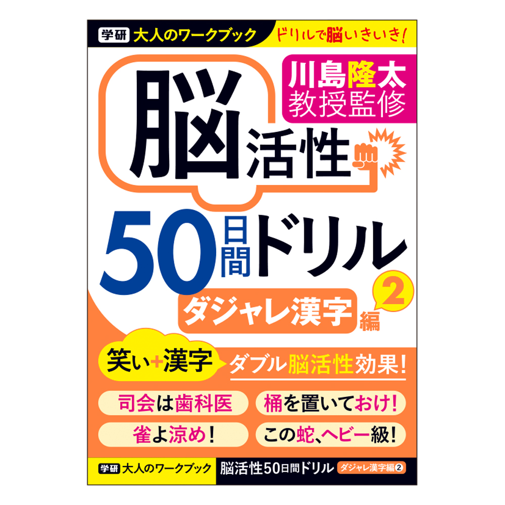 大人のワークブック<br>（ダジャレ漢字２）