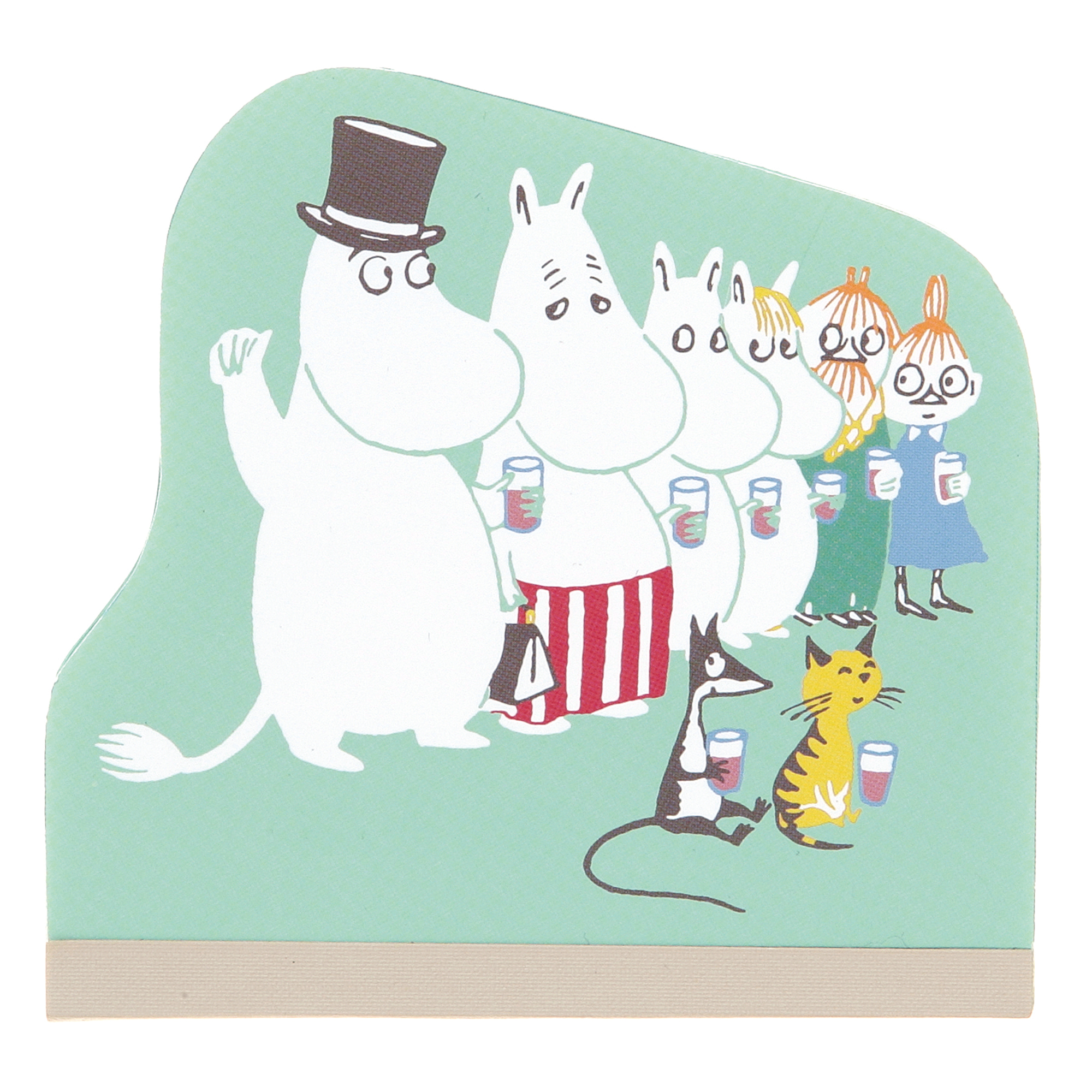 MOOMIN ムーミンダイカットメモ（グリーン）