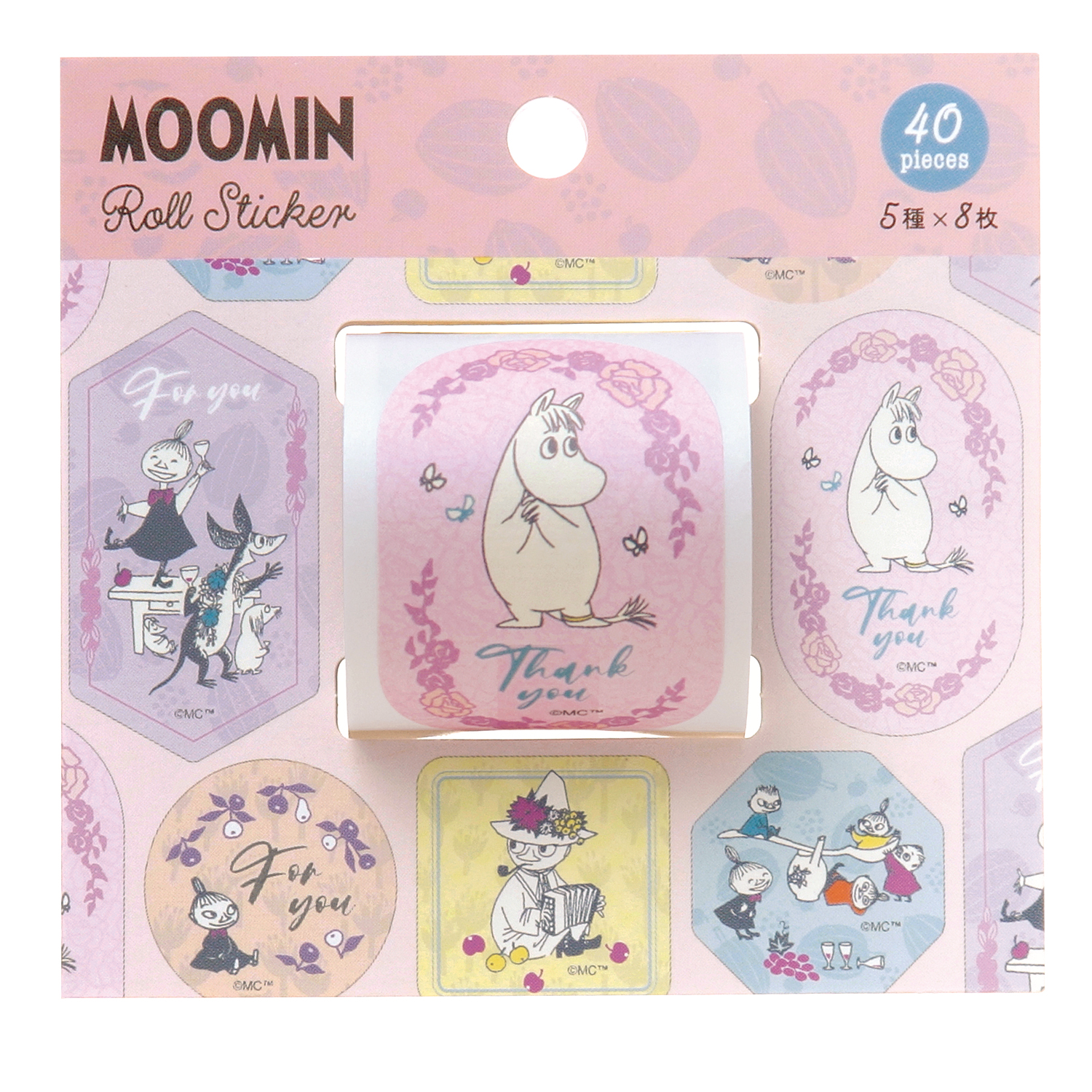 MOOMIN ムーミン ロールシール（ピンク）