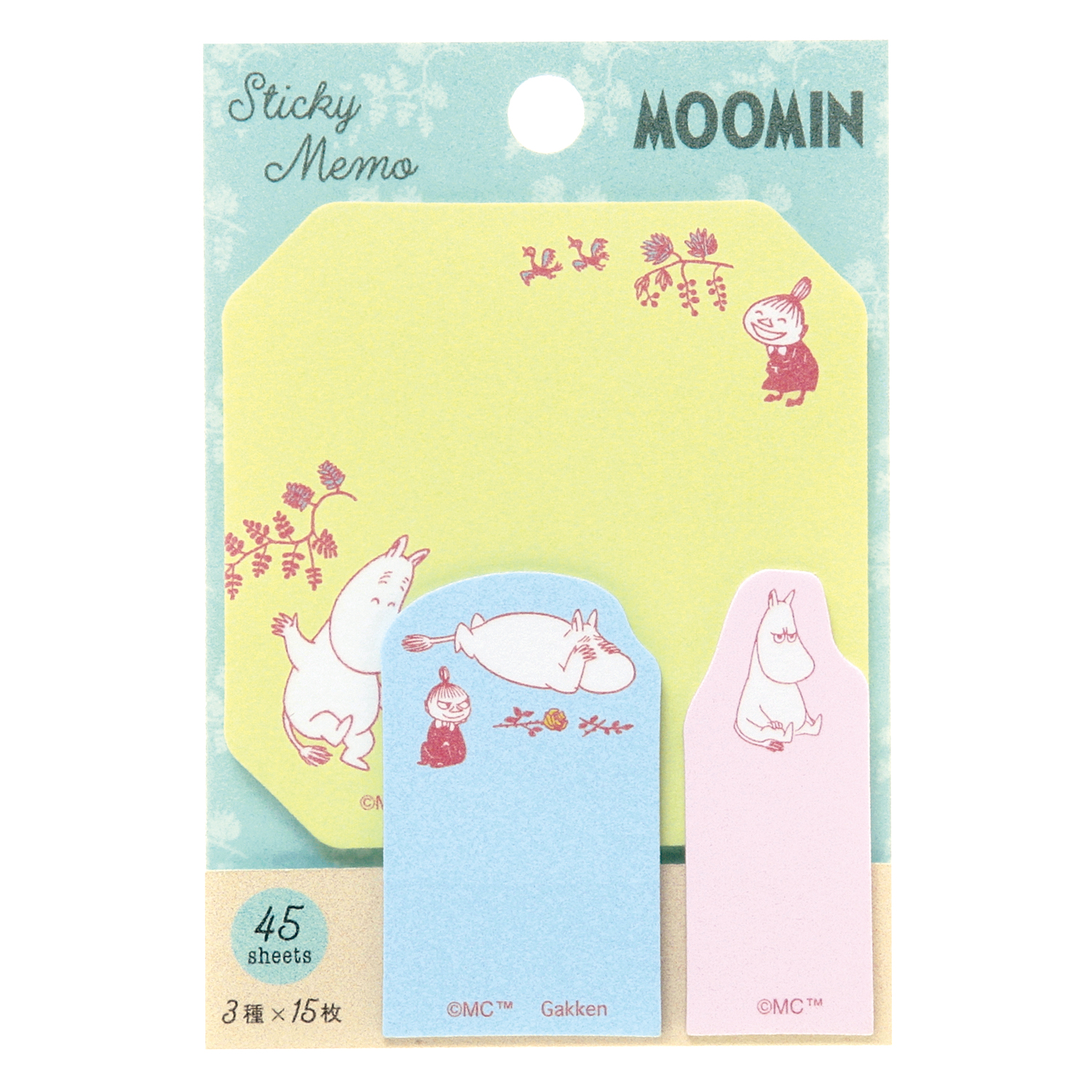 MOOMIN ムーミン 付箋（水色）