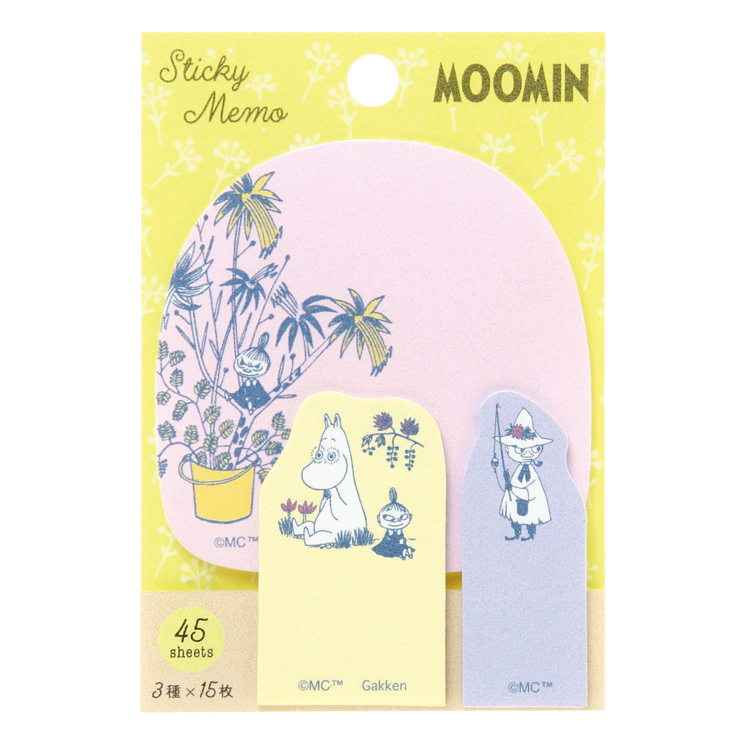 MOOMIN ムーミン 付箋（黄色）