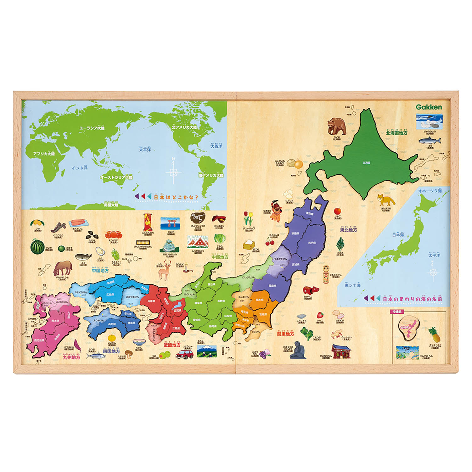木製パズル日本地図