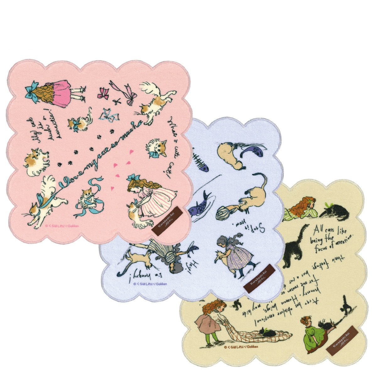 KRプリントスカラップハンカチVarロゴ無し